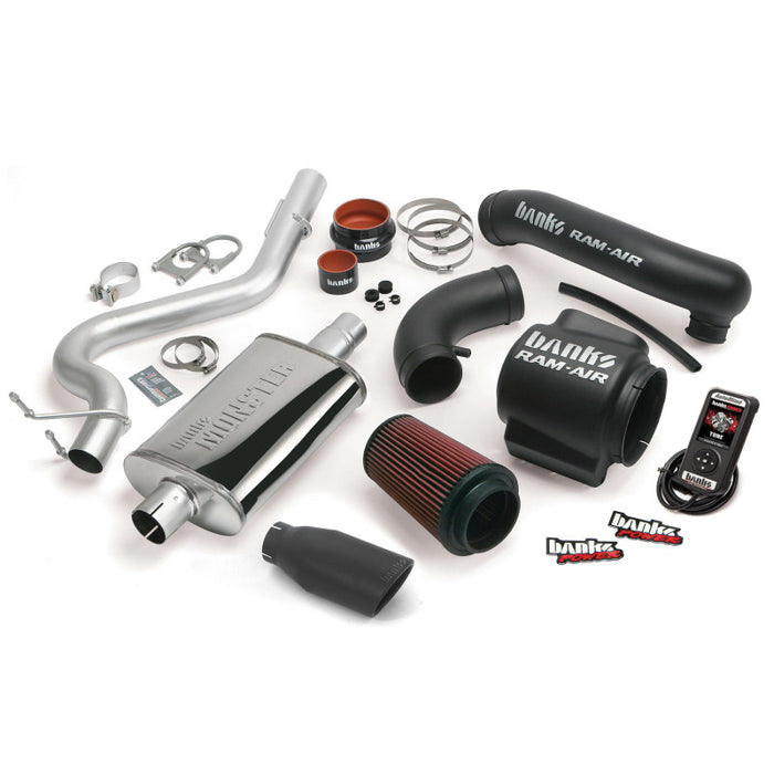 Banks Power 51334-B 04-06 Jeep 4.0L Wrangler Stinger System - SS Single Exhaust w/ Black Tip