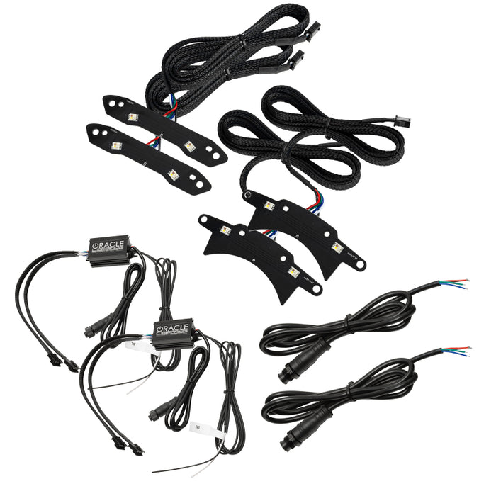 ORACLE Lighting 1329-339 Oracle 15-21 Dodge Challenger RGB+W Headlight DRL Upgrade Kit - ColorSHIFT+W