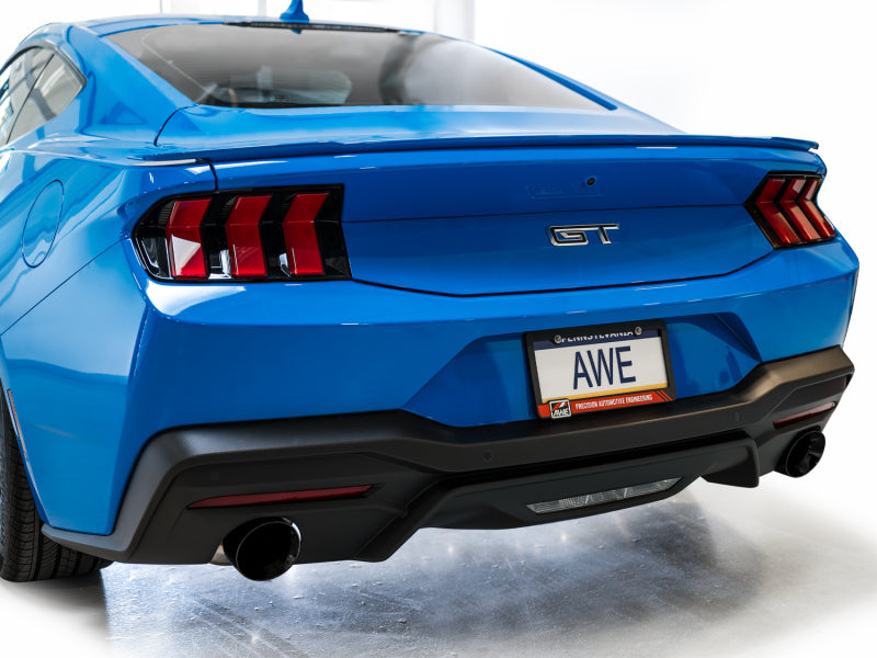 AWE Tuning 3020-33650 AWE 2024 Ford Mustang GT Fastback S650 RWD Track Edition Catback Exhaust w/ Dual Diamond Black Tips