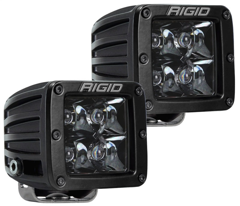 Rigid Industries 202213BLK D-Series Midnight Edition - Spot - Set of 2