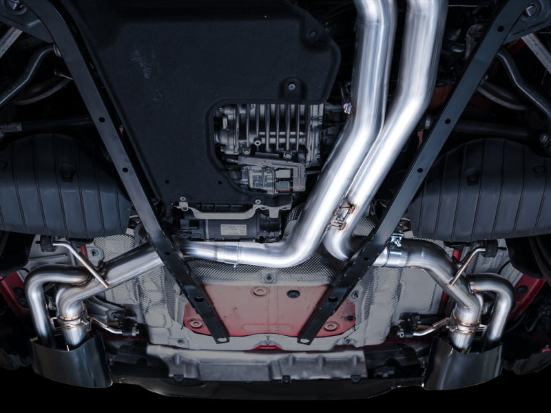 AWE Tuning 3025-33776 21-23 Audi C8 RS6/RS7 SwitchPath Cat-back Exhaust - Diamond Black Tips