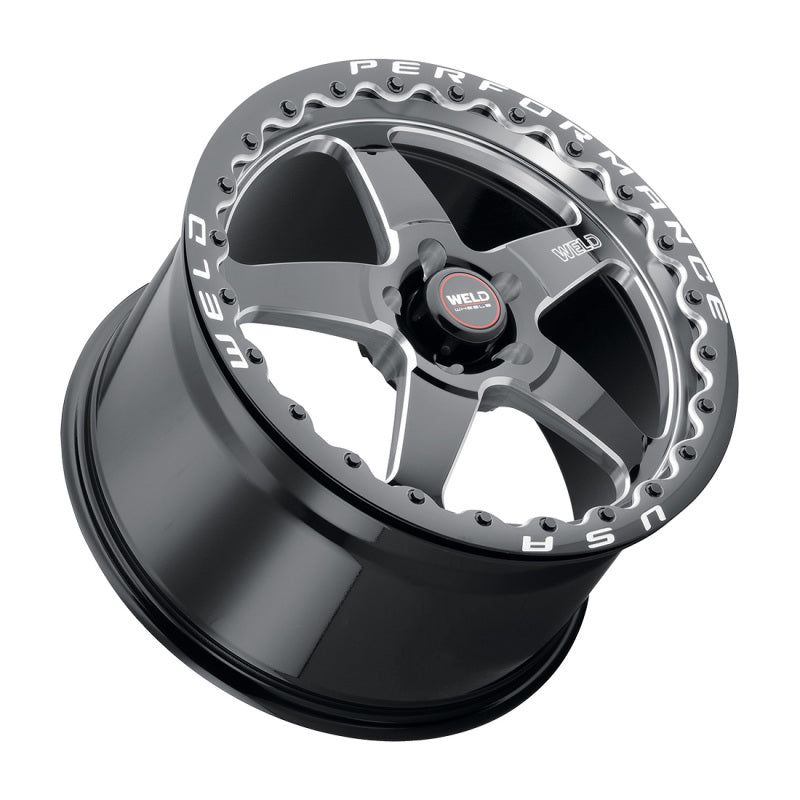 Weld S90470022P42 S904 17x10 Ventura Bead Lock 5x120 ET42 BS7.15 Gloss BLK MIL DIA 78.1