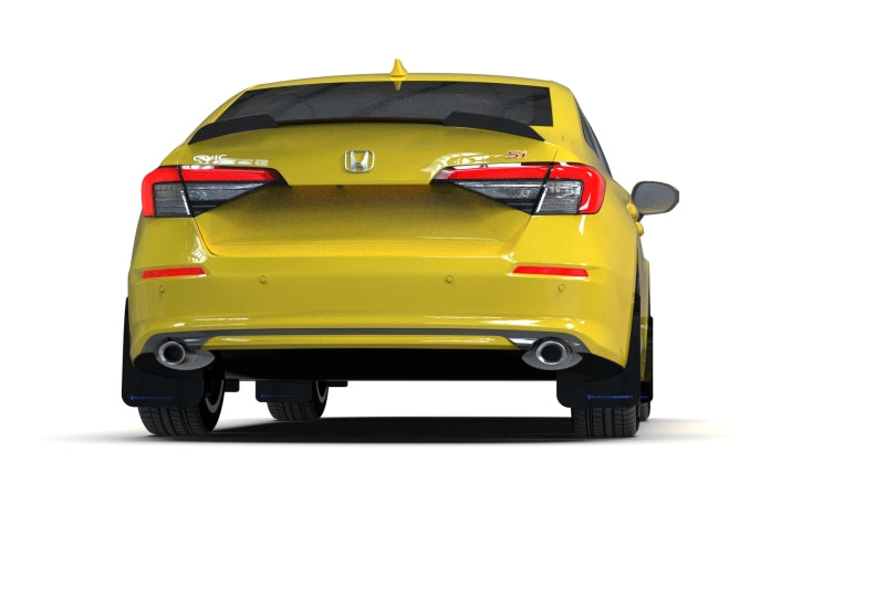 Rally Armor MF90-UR-RD/WH 22-25 Honda Civic/Civic Si/Sport Red UR Mud Flap w/White Logo