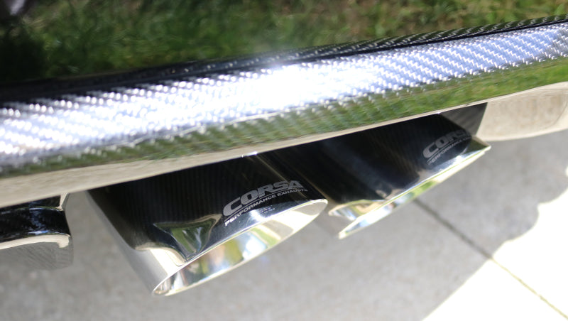 CORSA Performance 14478 Corsa 2016-2019 Cadillac ATS-V 3.6T 4in Polished Sport Axle-Back Exhaust