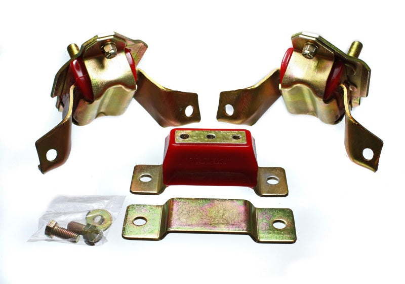 Energy Suspension 4.1124R 84-95 Ford Mustang 5.0 (302c.i.) V8 Red Motor & Transmission Mount Set