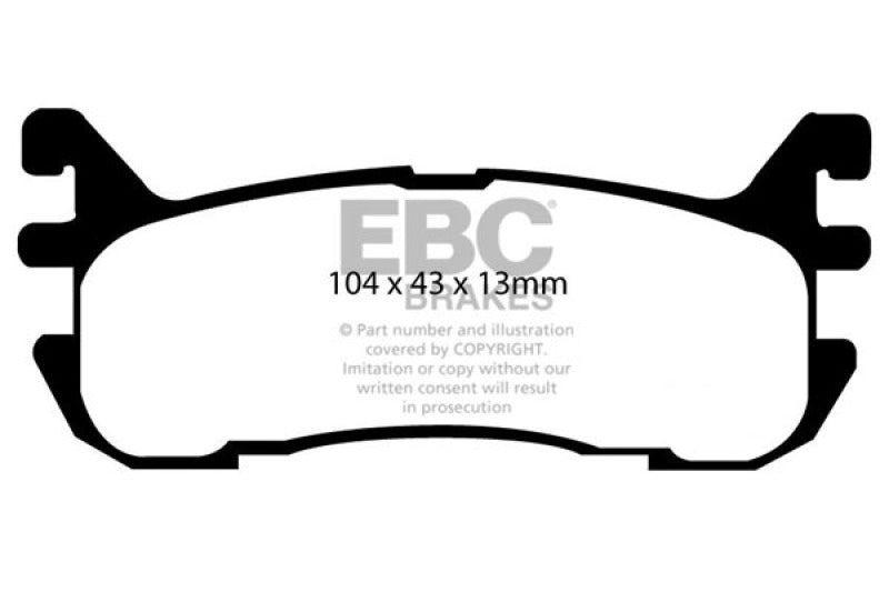EBC DP31003C 97-02 Ford Escort 2.0 Redstuff Rear Brake Pads