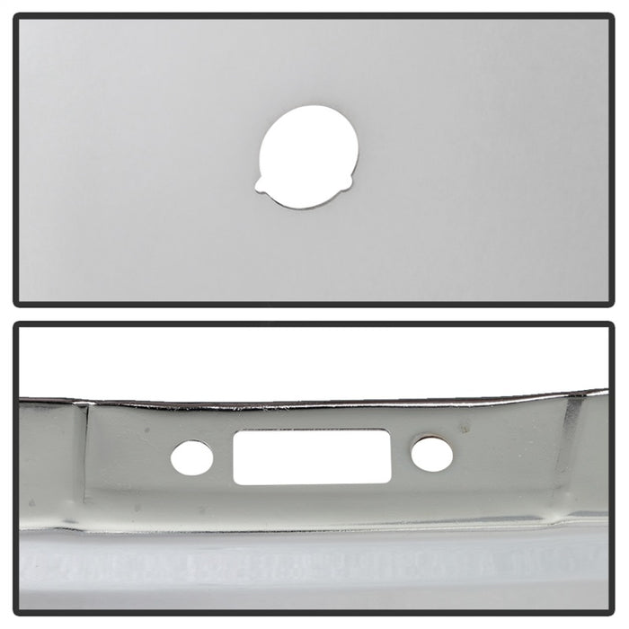 SPYDER 9948497 Spyder Dodge RAM 1500 14-18 Bottom w/Sensor w/Fog Light Hole Front Bumper - Chrome (OEM 68160857AA)