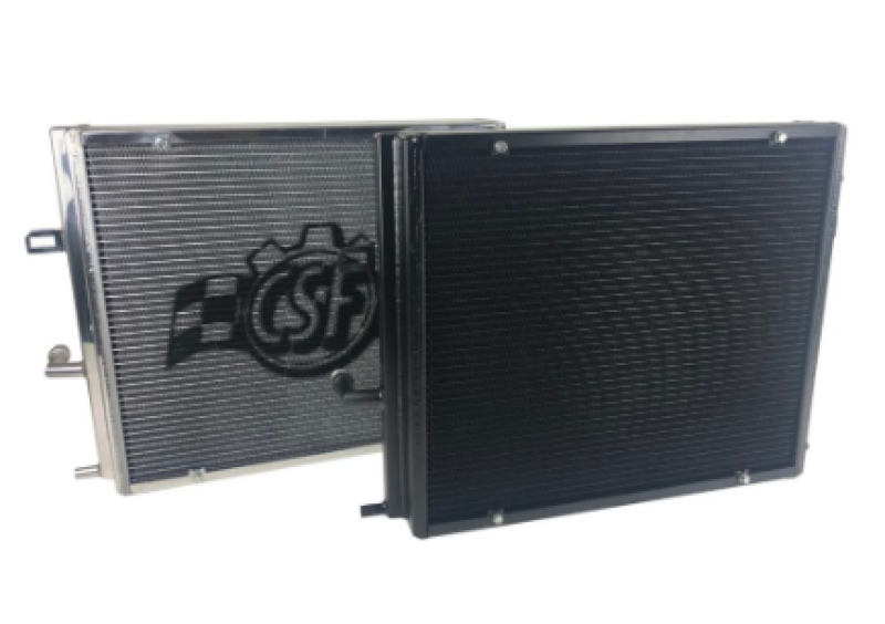 CSF 8131B BMW B58/B48 Front Mount Triple-Pass Heat Exchanger w/Rock Guard - Black
