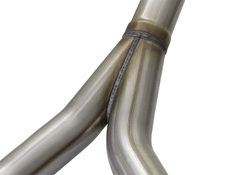 aFe 49-48056-B Rebel Series CB 2.5in Dual Center Exit SS Exhaust w/ Black Tips 07-15 Jeep Wrangler 3.6L/3.8L V6