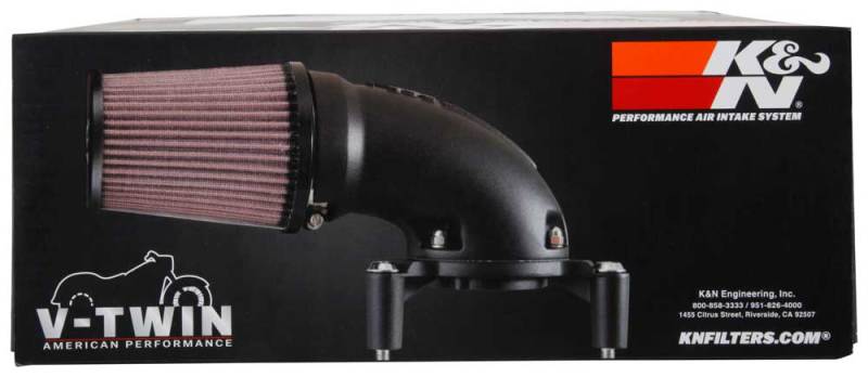 K&N Engineering 57-1137 K&N 01-17 Harley-Davidson Softail / Dyna FI Performance Air Intake System