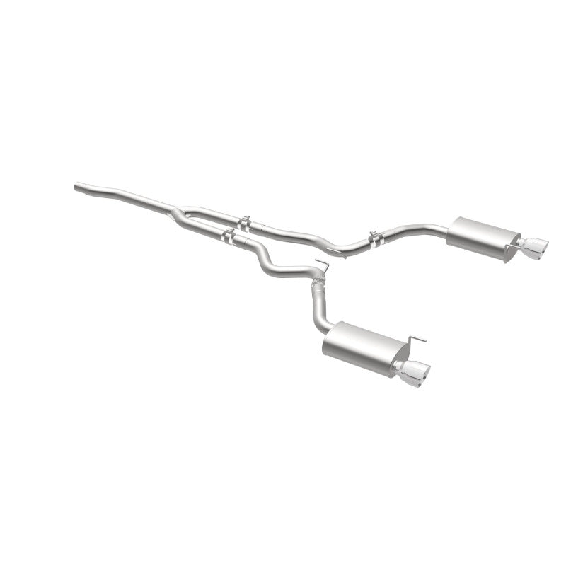 Magnaflow 19097 MagnaFlow Cat Back, SS, 2.5in, Street, Dual Split Polished 4.5in Tips 2015 Ford Mustang Ecoboost
