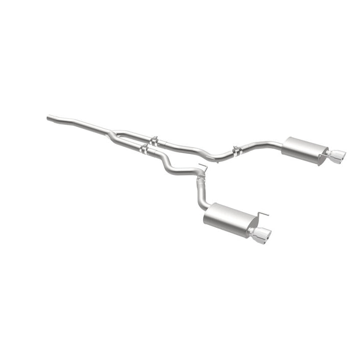 Magnaflow 19097 MagnaFlow Cat Back, SS, 2.5in, Street, Dual Split Polished 4.5in Tips 2015 Ford Mustang Ecoboost