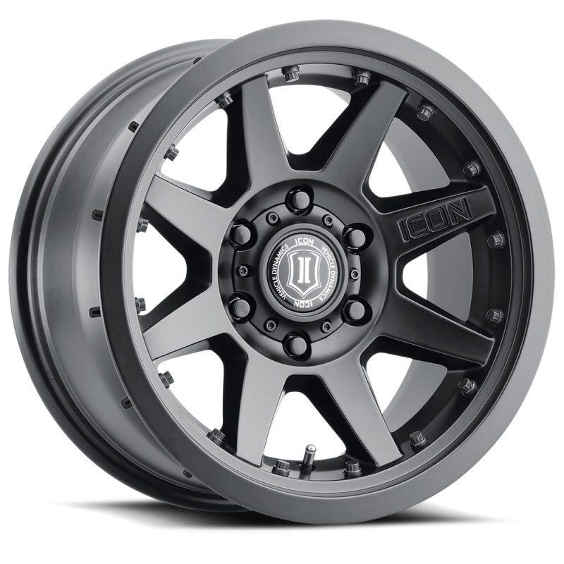 ICON 21817857345SB Rebound Pro 17x8.5 5x5 -6mm Offset 4.5in BS 71.5mm Bore Satin Black Wheel