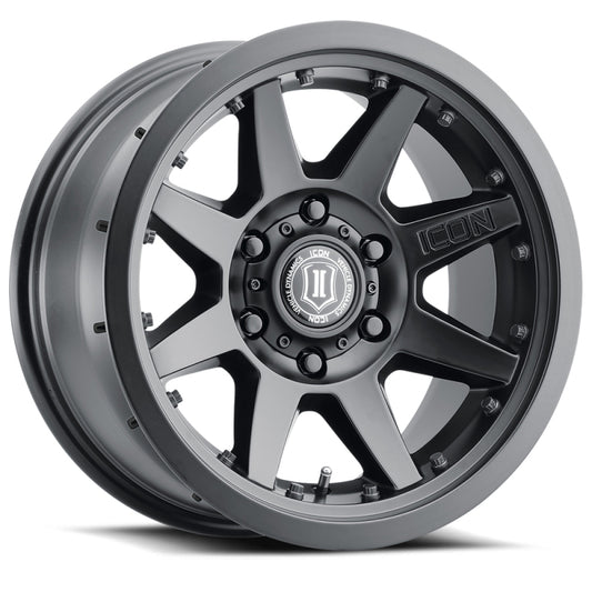 ICON 21817859057SB Rebound Pro 17x8.5 6x5.5 25mm Offset 5.75in BS 95.1mm Bore Satin Black Wheel