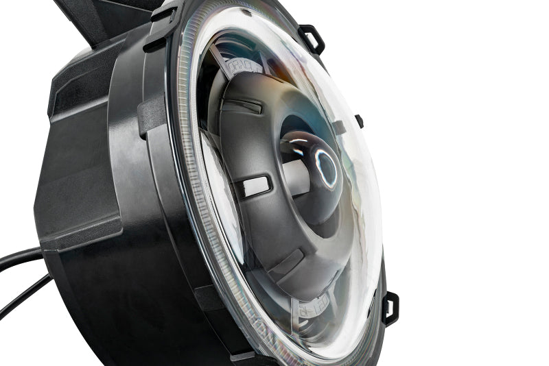 ORACLE Lighting 5839-504-PSC Oracle Oculus BiLED Projector Headlights for Jeep JL/Gladiator JT Satin Silver 5500K SEE WARRANTY