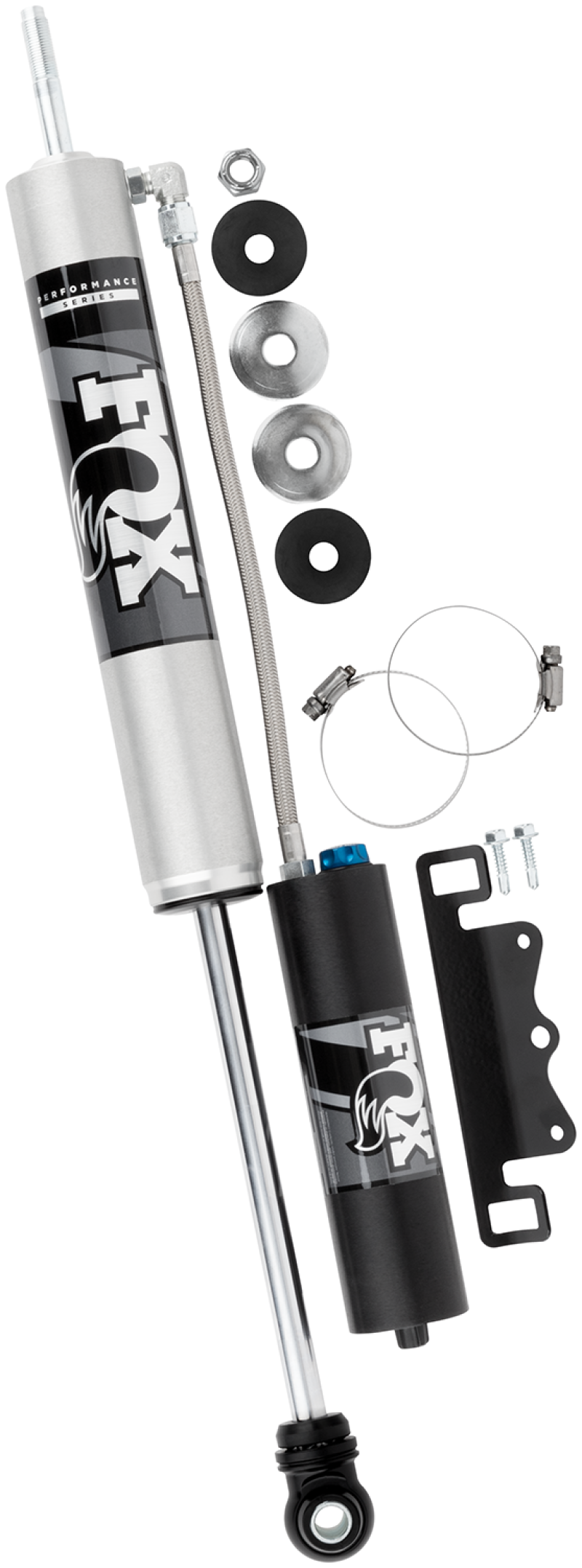 FOX 985-26-162 Fox 2005+ Ford Super Duty 2.0 Perf Series 9.6in Smooth Body Remote Res. Front Shock - CD Adj