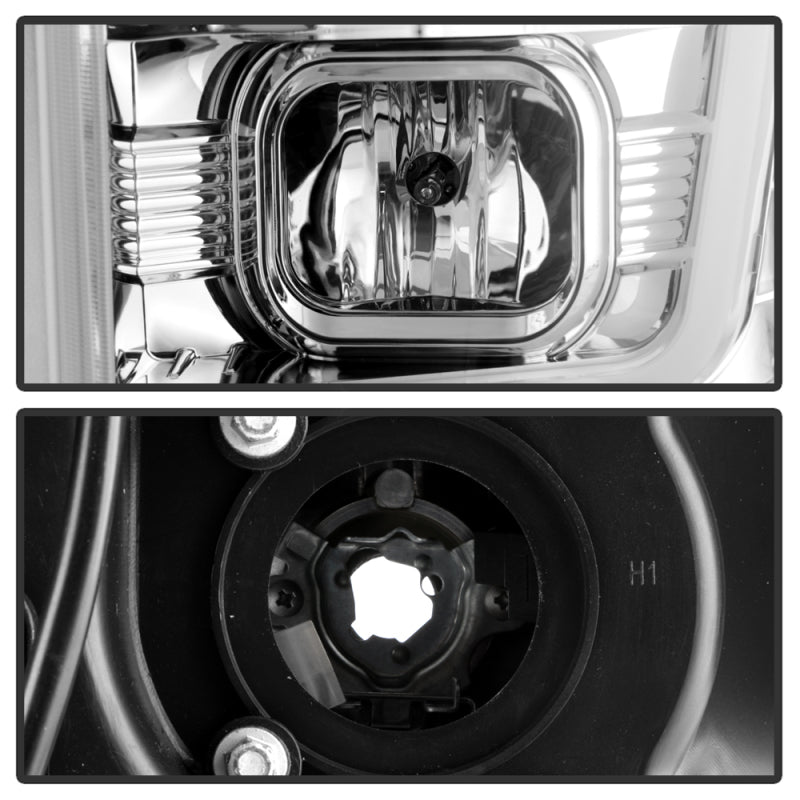 SPYDER 5087744 Spyder Ford F-250/350/450 08-10 V2 High-Power LED Headlights-Switch Back-Chrome PRO-YD-FS08PL-SBLB-C