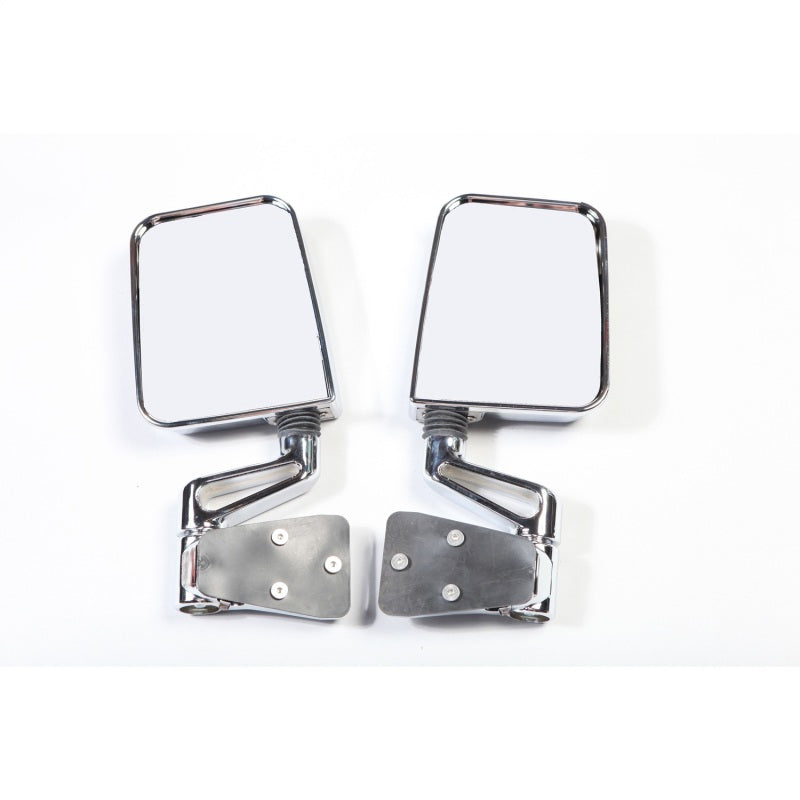 Rugged Ridge 11018.01 87-02 Jeep Wrangler YJ/TJ Chrome Dual Focus Door Mirror Kit