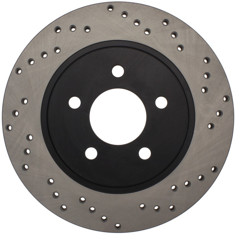 Stoptech 128.61087L StopTech 05-10 Ford Mustang V6/4.0L / GT V8/4.6L Cross Drilled Left Rear Rotor