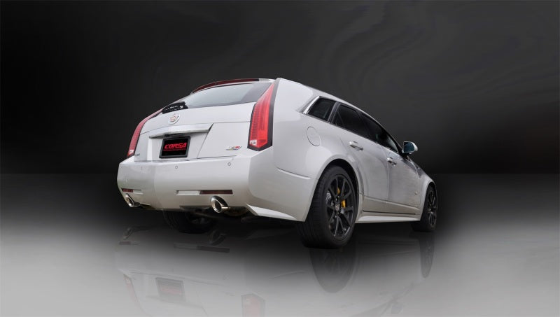 CORSA Performance 14948 Corsa 2011-2014 Cadillac CTS Wagon V 6.2L V8 Polished Sport Axle-Back Exhaust