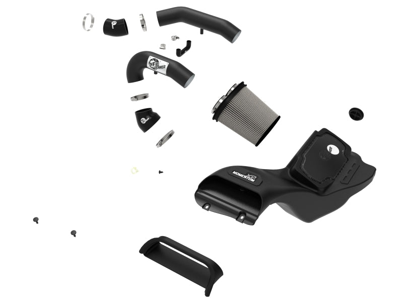 aFe 50-30072D 21-22 Ford F-150 Raptor V6-3.5L(tt) Momentum XP Cold Air Intake System Blk w/ Pro Dry S Filter