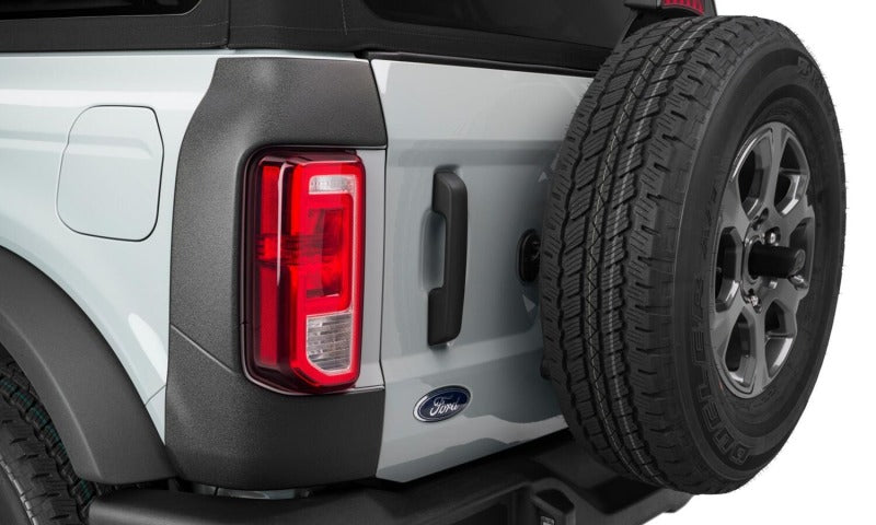 Bushwacker 14124 21-22 Ford Bronco (2/4 Door) Trail Armor Rear Corner (2pc Rear) - Tex. Black