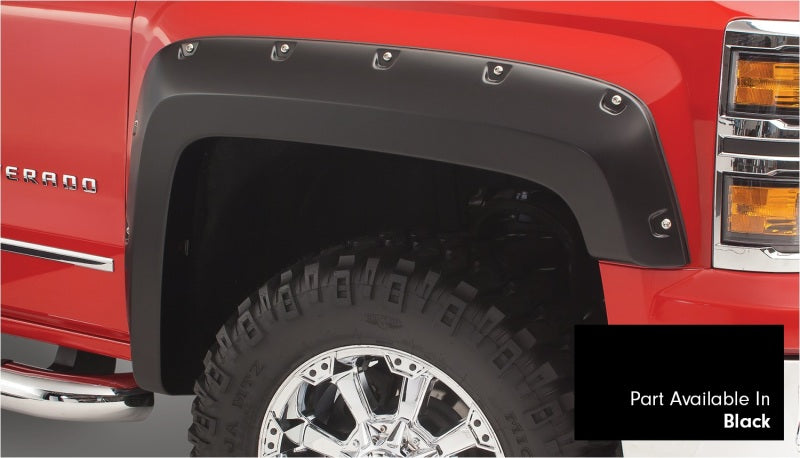 Bushwacker 40959-34 16-18 Chevy Silverado 1500 Fleetside Pocket Style Flares 4pc 69.3in Bed - Black