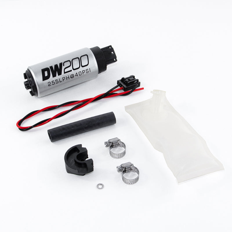 DeatschWerks 9-201-1024 94+ Nissan 240sx/Silvia S14/S15 255 LPH DW200 In-Tank Fuel Pump w/ Install Kit
