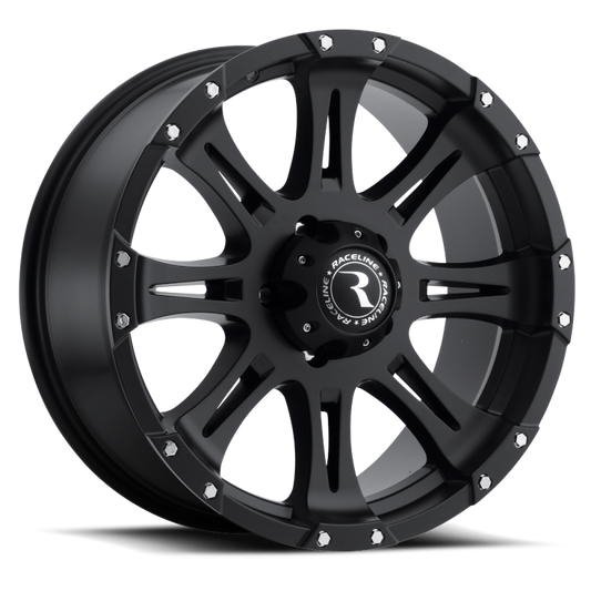 Raceline 981-68080 981 Raptor 16x8in / 8x165.1 BP / 0mm Offset / 130.81mm Bore - Satin Black Wheel