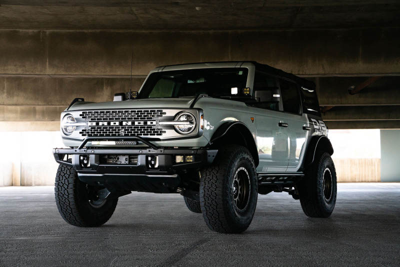 DV8 Offroad LBBR-06 2021-2022 Ford Bronco (Not For Factory Plastic Bumper) Factory Bumper Bull Bar - Black