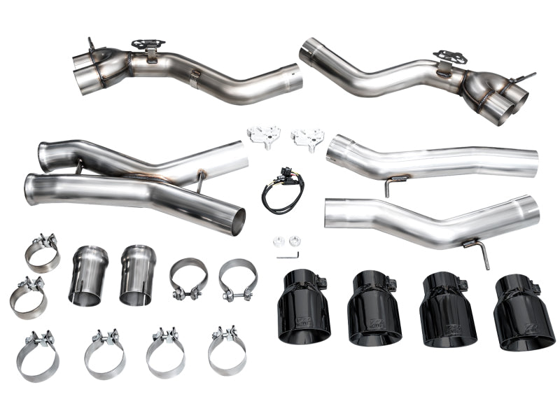 AWE Tuning 3020-43487 23-24 BMW G87 M2 Track Edition Exhaust - Diamond Black Tips