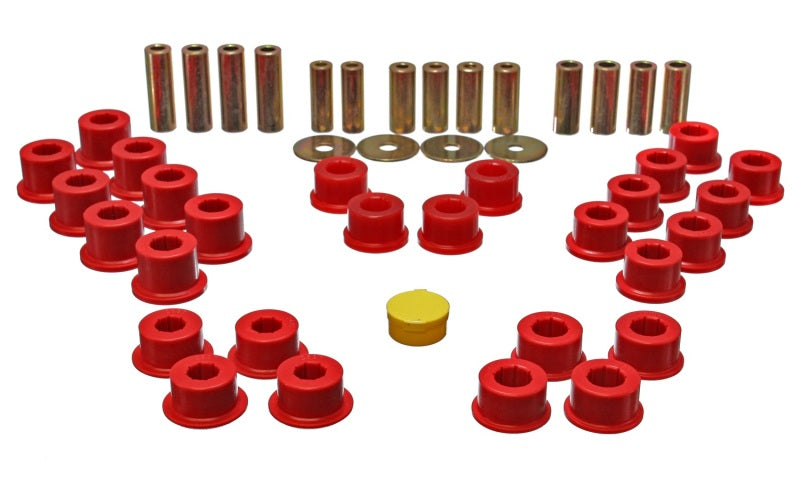 Energy Suspension 11.3106R 90-97 Mazda Miata Red Rear Control Arm Bushing Set