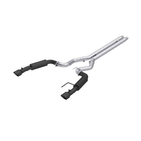 MBRP S7253BLK 2024Ford Mustang GT S650, 5.0 3in Cat-Back Dual Split Black-Coated Aluminized Steel