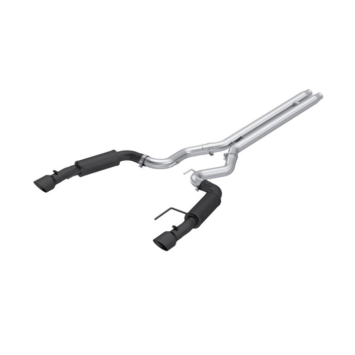MBRP S7253BLK 2024Ford Mustang GT S650, 5.0 3in Cat-Back Dual Split Black-Coated Aluminized Steel