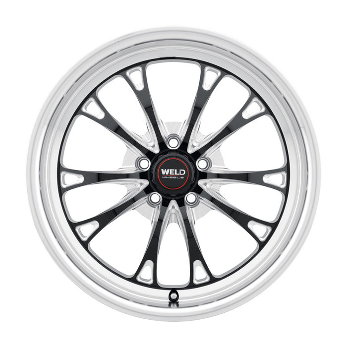 Weld S1578C022N23 Belmont Drag 18x5 / 5x120 BP / ET-23 BS2.1 Gloss Black MIL DIA 78.1