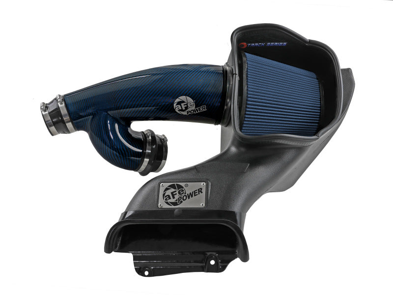 aFe 57-10031RL 17-24 Ford F-150 Track Series Blue Kevlar Carbon Fiber C/A Intake System w/Black Pro 5R Filter