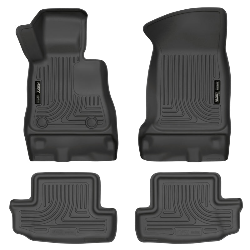 Husky Liners 99121 16-17 Chevy Camaro WeatherBeater Front and Second Row Black Floor Liners