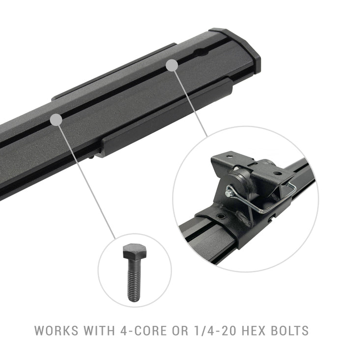 Go Rhino 5935000T 20-22 Jeep Gladiator JT/16-22 Toy. Tacoma/05-21 Nssn Frontier XRS Cross Bars Kit - Tex. Blk