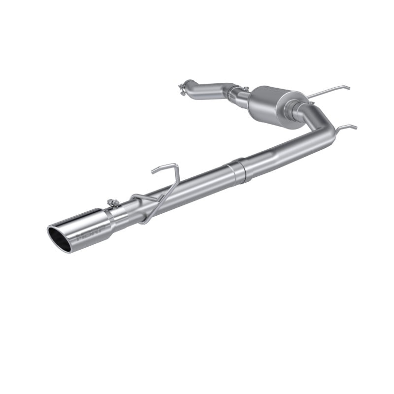 MBRP S5267AL 2022+ Ford Maverick Aluminized Steel 4in OD Tip Single Side Exit 3in Cat Back Exhaust
