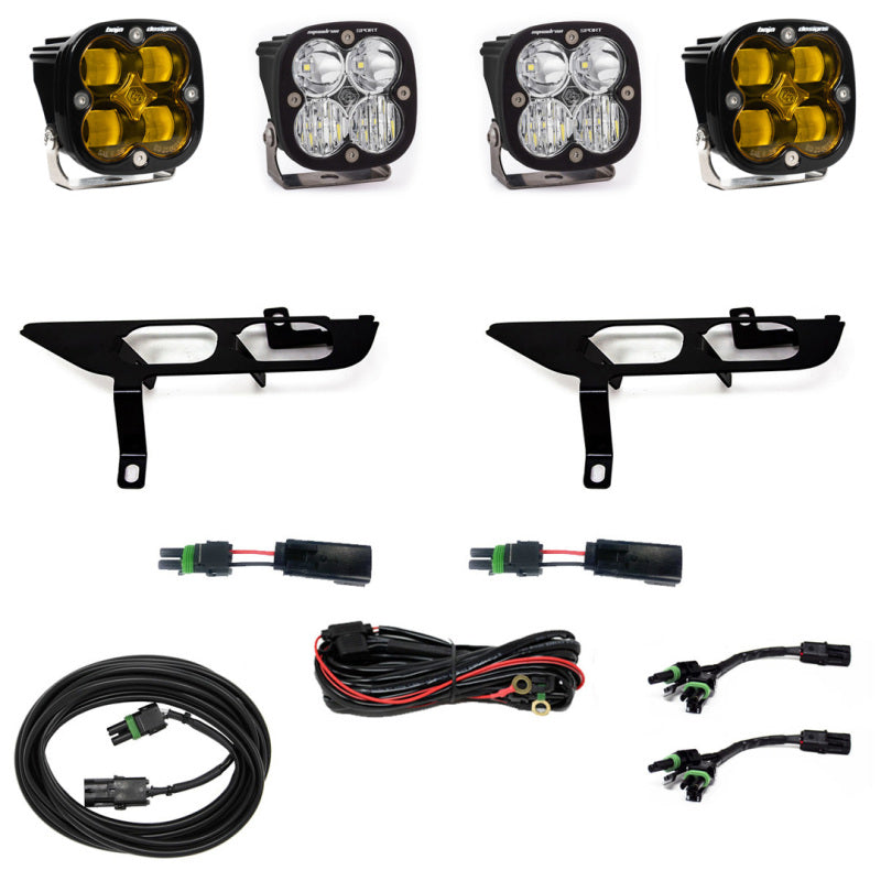Baja Designs 447869 2021+ Ford F-150 Sport Series Fog Pocket Kit - Amber