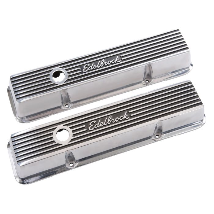 Edelbrock 4262 Valve Cover Elite II Series Chevrolet 1959-1986 262-400 CI V8 Low Polished