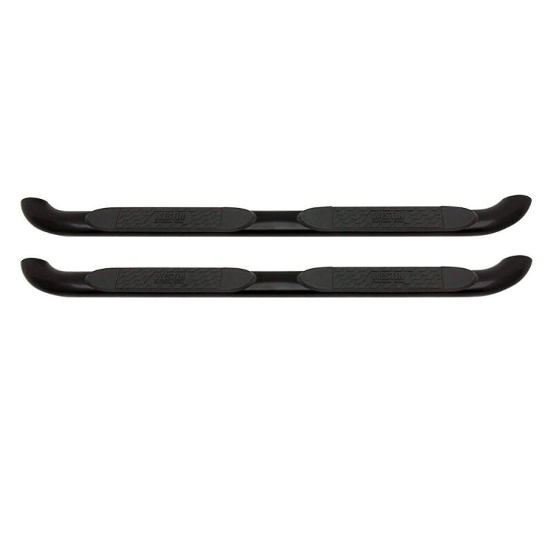 Westin 21-2775 2005-2018 Toyota Tacoma Double Cab Platinum 4 Oval Nerf Step Bars - Black