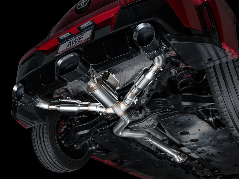 Awe Tuning GR Corolla Exhaust Triple Outlet Black Tips AWE3020-53472