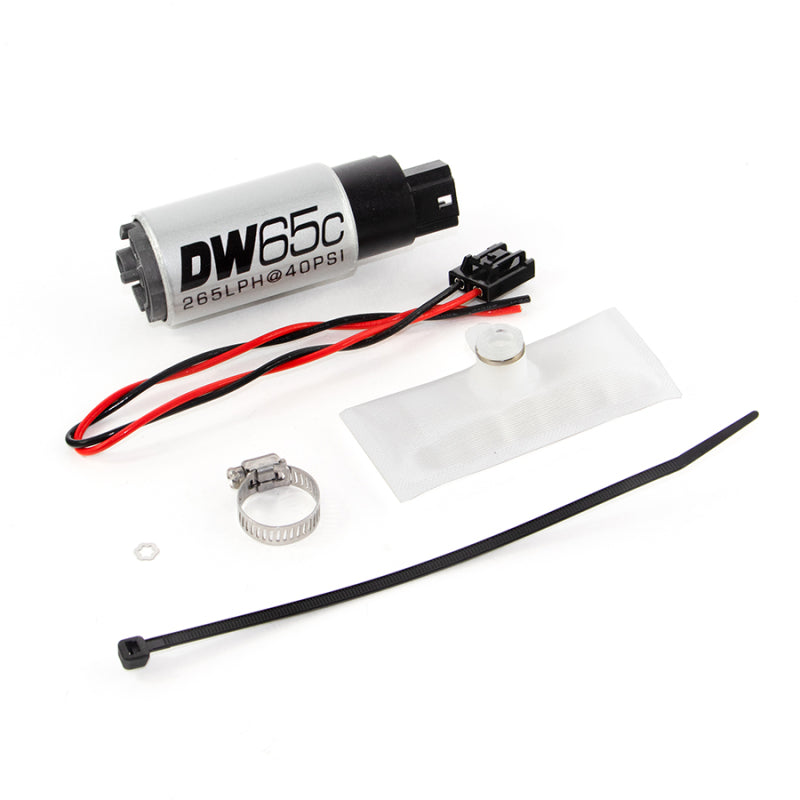 DeatschWerks 9-651-1030 88-91 BMW 325i DW65C 265lph Compact Fuel Pump w/ Install Kit (w/o Mounting Clips)