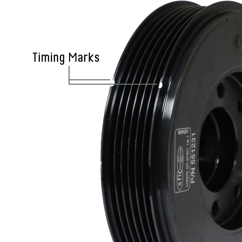 Fluidampr 551231 08.5+ VW Golf TSi/08-13.5 Passat TSi/08.5+ Audi TT TSi Steel Internally Balanced Damper