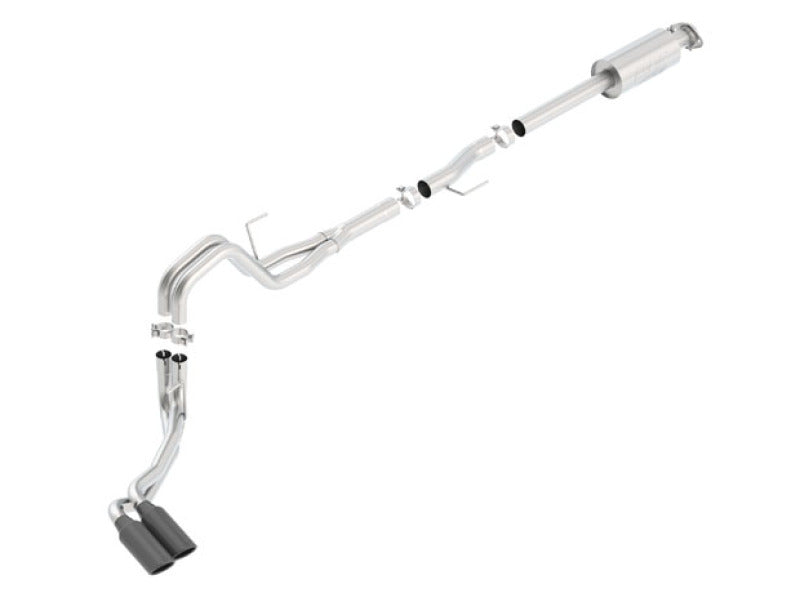 Borla 140619BC 15-16 Ford F-150 3.5L EcoBoost Ext. Cab Std. Bed Black Chrome CB Exhaust ATAK Truck Side Exit