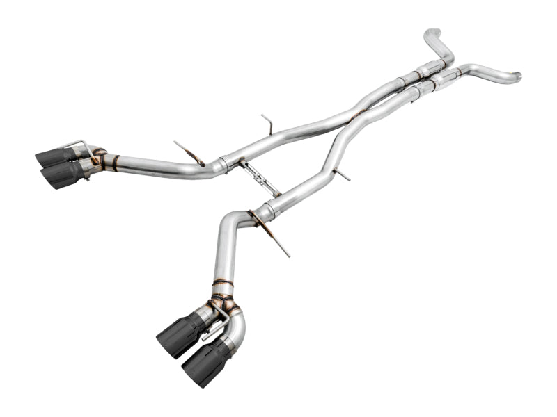 AWE Tuning 3015-43112 16-19 Chevy Camaro SS Resonated Cat-Back Exhaust -Track Edition (Quad Diamond Black Tips)