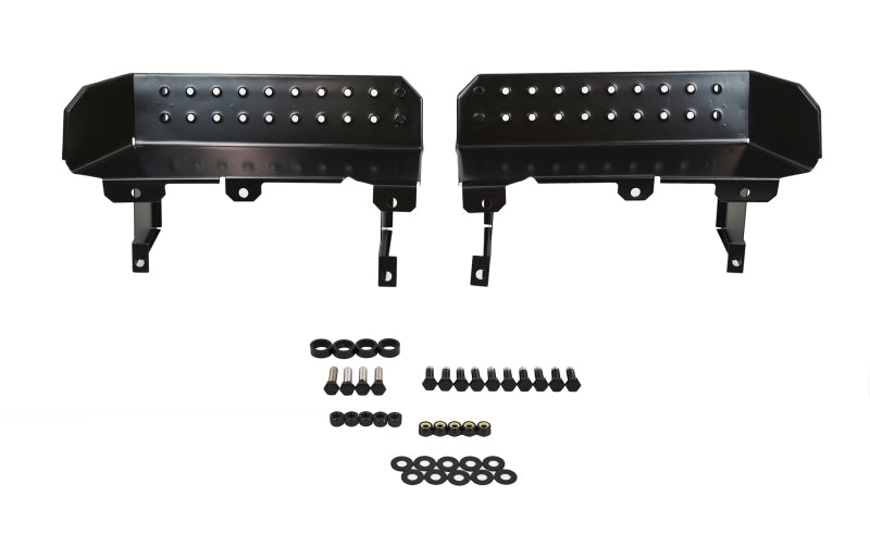 Kentrol 50432 76-95 Jeep CJ7 Wrangler YJ Side Steps Pair - Powdercoat Black