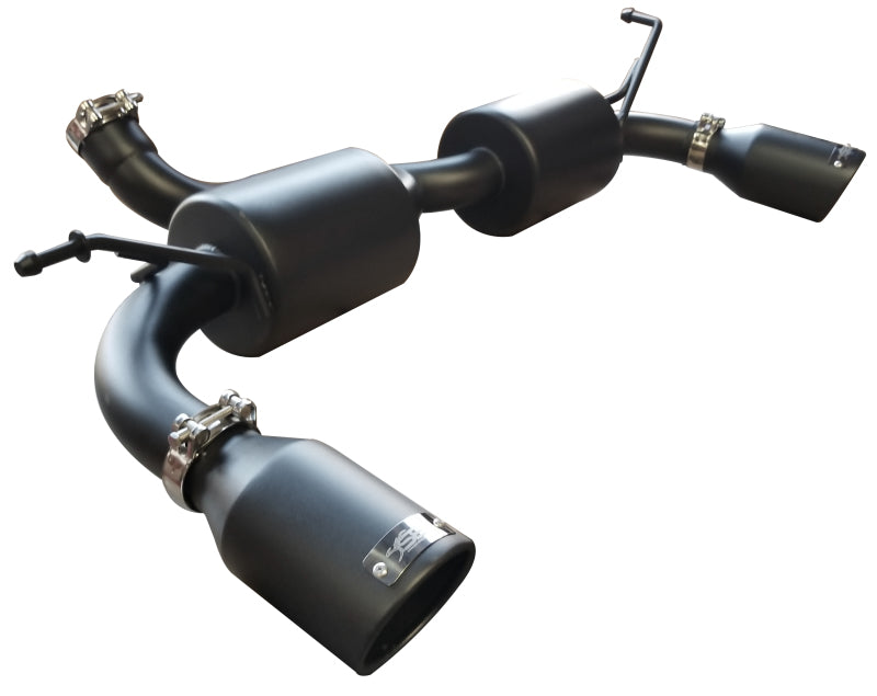 Injen SES5004BLK 07-17 Jeep Wrangler JK 3.6L/3.8L 63mm Stealth Black Axle-back Exhaust w/ 4in Black Tips
