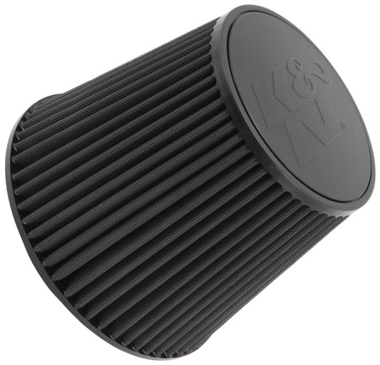 K&N Engineering RU-5177HBK K&N Universal Rubber Filter-Round Tapered 6in Flange ID x 9in Base OD x 6.625in Top OD x 7.5in H